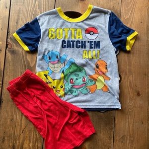 Boy’s Summer Pokémon Pajamas. Size:8